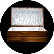 wooden caskets